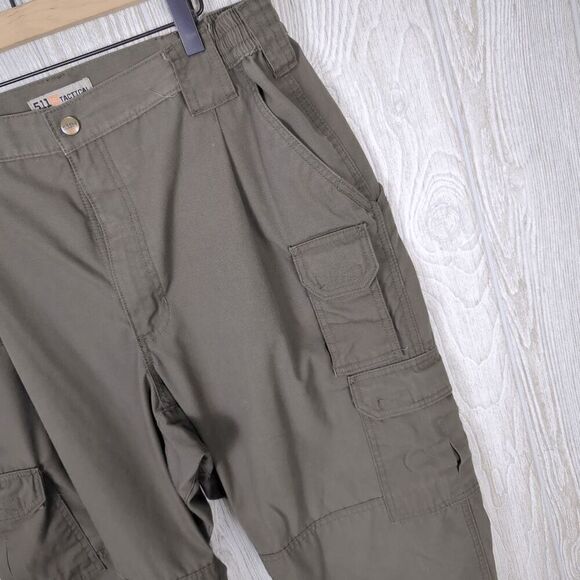 5.11 Men's TACLITE Pro Tactical Pants Green Size 38x30 Olive Green Army Green - Picture 2 of 9